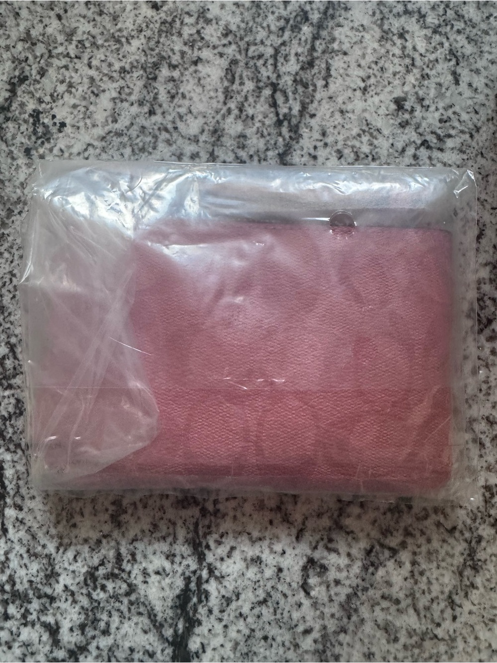 Coach Pink Signature Zip Pouch with Gold Logo - Picture 2 of 3